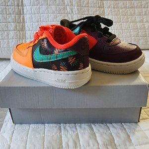 Nike Kids Air Force 1 Toddler 'What The 90s' Multicolor Sneaker (6c)